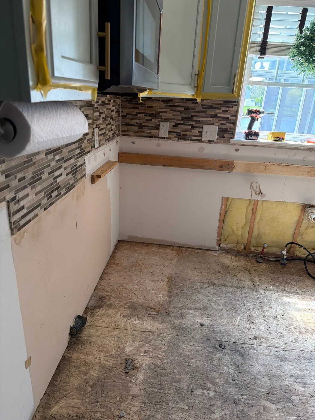 Containment setup for mold remediation in Indian Creek Estates home