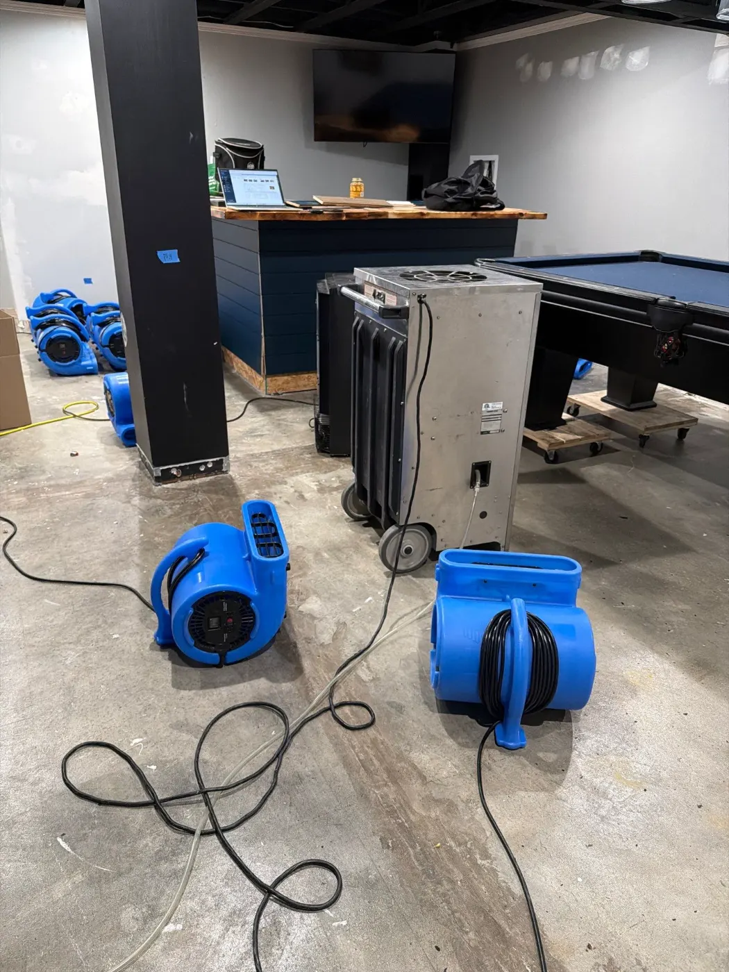 After-hours dry-out at Indian Creek Estates commercial property